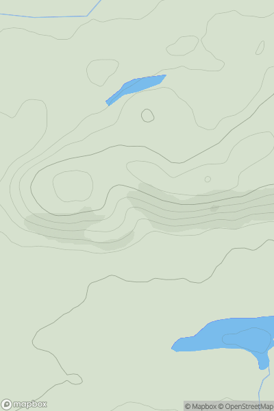 Thumbnail image for Craigluscar Hill showing contour plot for surrounding peak