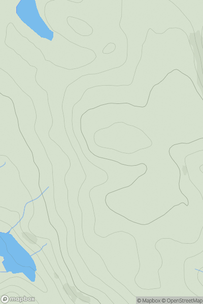 Thumbnail image for Balthayock Hill showing contour plot for surrounding peak