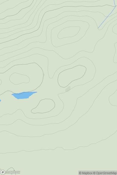 Thumbnail image for Hill of Finavon East Top showing contour plot for surrounding peak