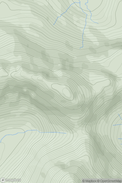 Thumbnail image for Trollabhal (Trollaval) (Trallval) showing contour plot for surrounding peak