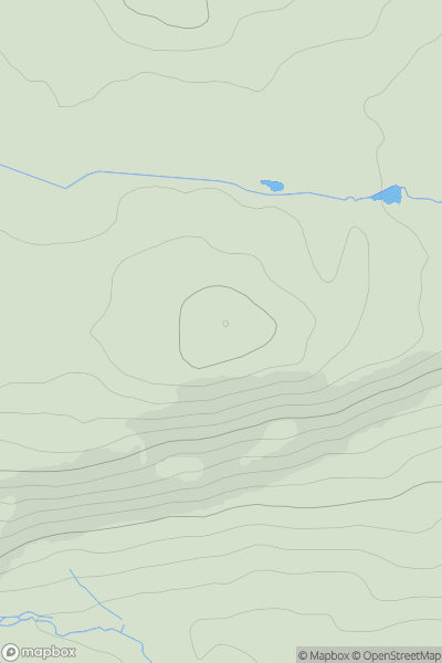 Thumbnail image for Dron Hill showing contour plot for surrounding peak