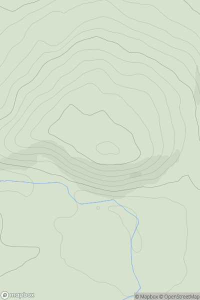 Thumbnail image for Hunters Hill showing contour plot for surrounding peak