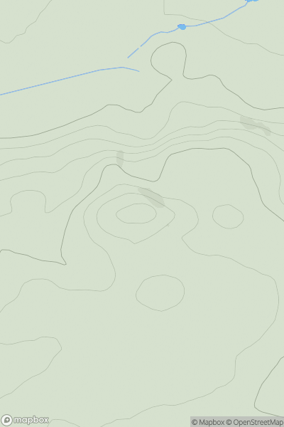 Thumbnail image for Stoneyhall Hill showing contour plot for surrounding peak