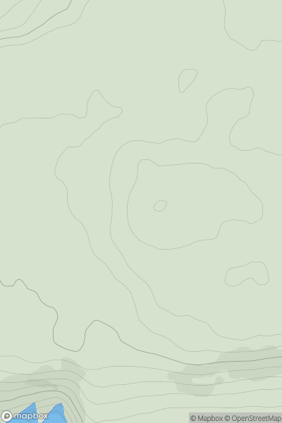 Thumbnail image for Redwells Hill showing contour plot for surrounding peak