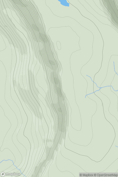 Thumbnail image for Sgorr an Fharaidh showing contour plot for surrounding peak