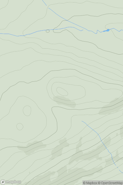 Thumbnail image for Tinkletop Hill showing contour plot for surrounding peak