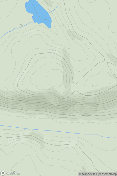 Thumbnail image for Glencarse Hill showing contour plot for surrounding peak