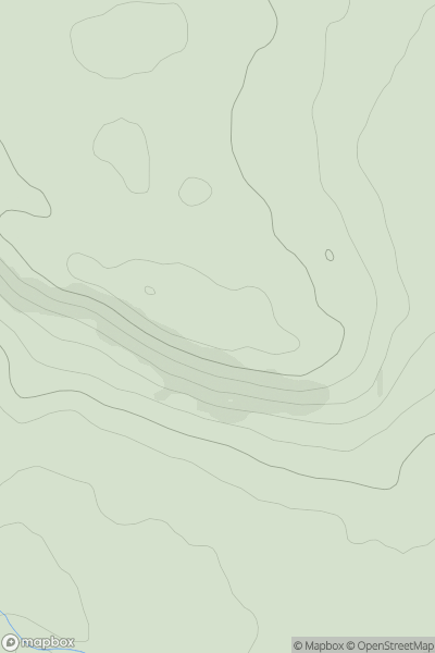 Thumbnail image for Kinnettles Hill showing contour plot for surrounding peak