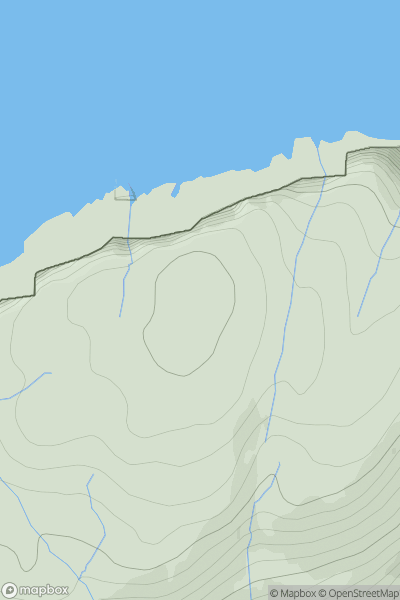 Thumbnail image for Carn a' Ghaill showing contour plot for surrounding peak