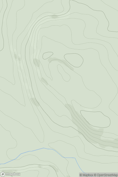 Thumbnail image for Touchadam Craig (Gillies Hill) showing contour plot for surrounding peak