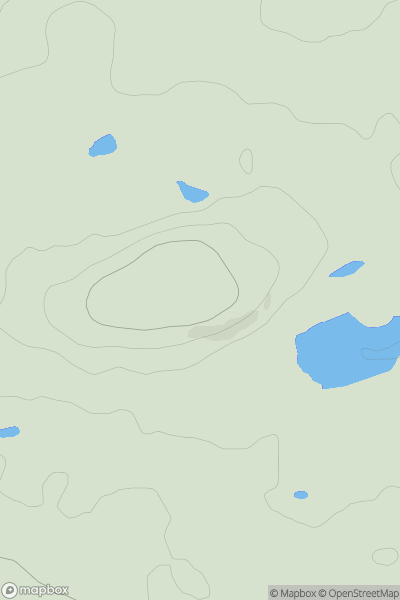 Thumbnail image for Tollie Hill showing contour plot for surrounding peak