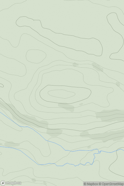 Thumbnail image for Cormie Hill showing contour plot for surrounding peak