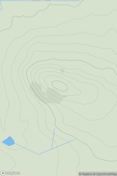 Thumbnail image for Murdochcairnie Hill showing contour plot for surrounding peak