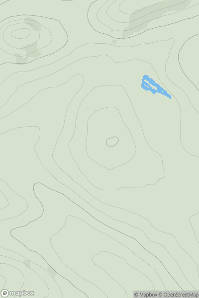 Thumbnail image for Brunton Hill showing contour plot for surrounding peak
