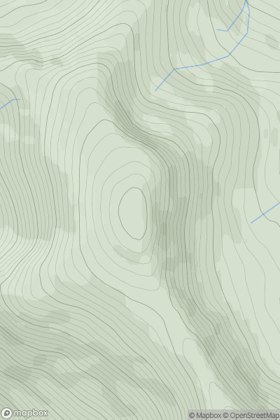 Thumbnail image for Dun da Ghaoithe showing contour plot for surrounding peak