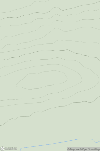 Thumbnail image for Angus Hill showing contour plot for surrounding peak