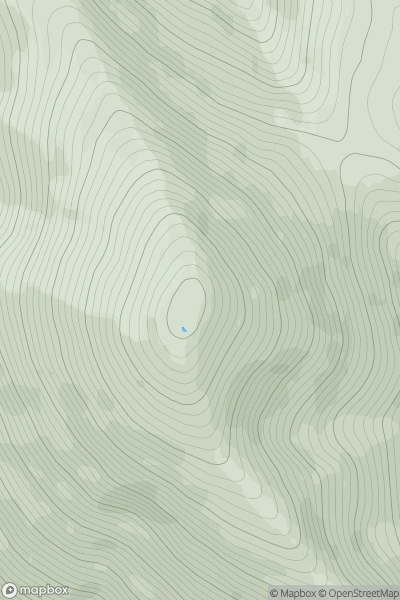 Thumbnail image for Beinn Talaidh showing contour plot for surrounding peak