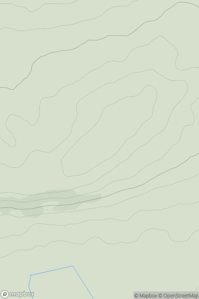 Thumbnail image for Balgreggie Craigs showing contour plot for surrounding peak