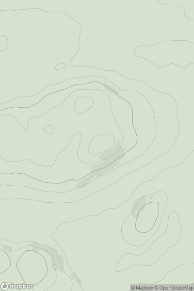 Thumbnail image for Laws Hill showing contour plot for surrounding peak
