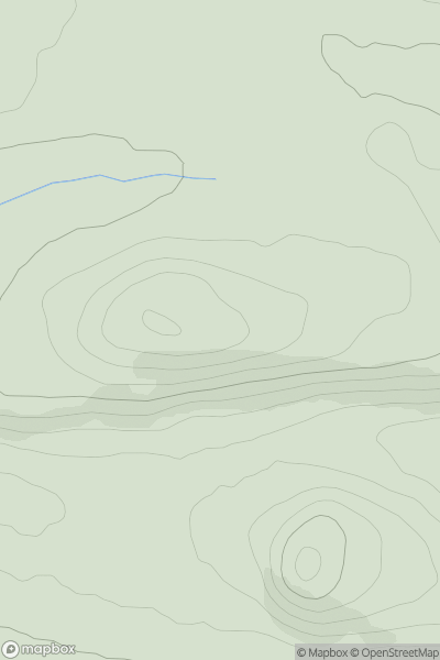 Thumbnail image for Shambleton Hill showing contour plot for surrounding peak