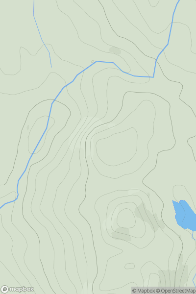 Thumbnail image for Barwood Hill showing contour plot for surrounding peak