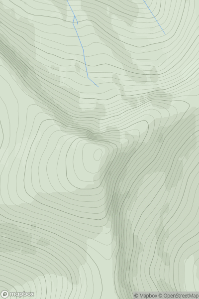 Thumbnail image for Sgurr Dearg showing contour plot for surrounding peak