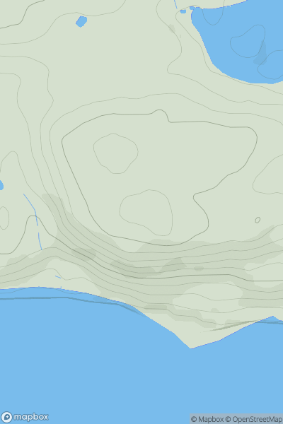 Thumbnail image for Grangehill showing contour plot for surrounding peak