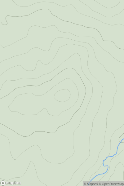 Thumbnail image for Knockinhaglish Hill showing contour plot for surrounding peak