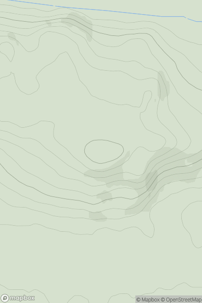 Thumbnail image for Pans Hill showing contour plot for surrounding peak