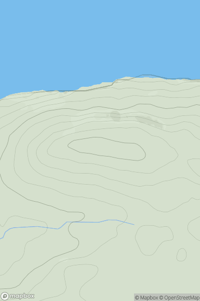 Thumbnail image for Scurr Hill showing contour plot for surrounding peak