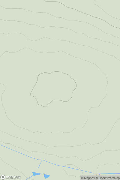 Thumbnail image for Burghmuir showing contour plot for surrounding peak