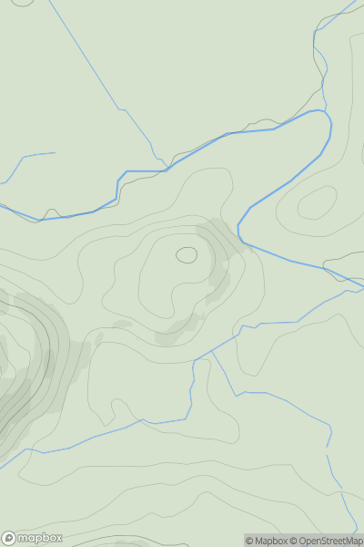 Thumbnail image for Strowan Hill showing contour plot for surrounding peak