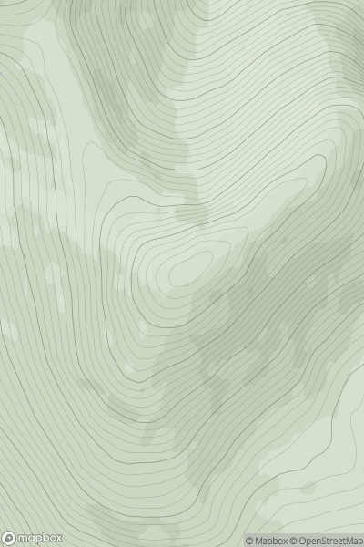 Thumbnail image for Corra-bheinn showing contour plot for surrounding peak