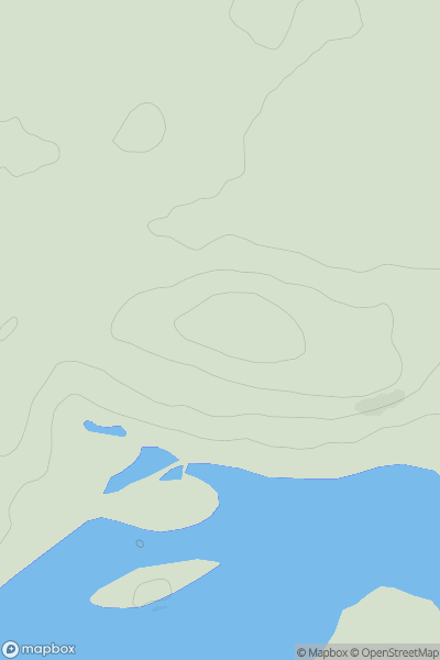 Thumbnail image for Gartmorn Hill showing contour plot for surrounding peak