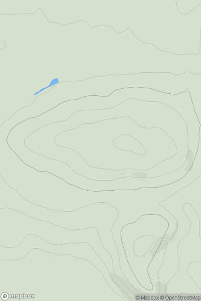 Thumbnail image for Castland Hill showing contour plot for surrounding peak
