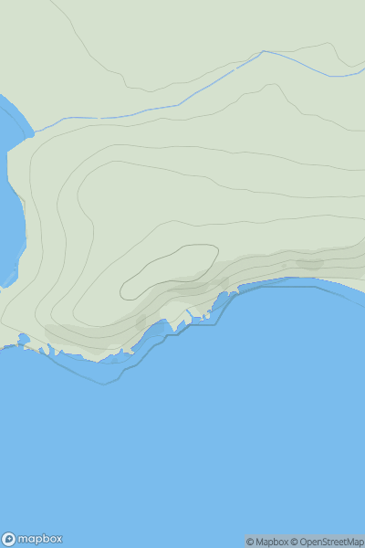 Thumbnail image for Kincraig Hill showing contour plot for surrounding peak
