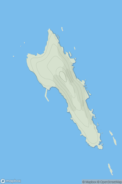 Thumbnail image for Inchkeith showing contour plot for surrounding peak