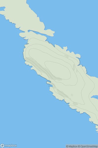 Thumbnail image for Isle of May showing contour plot for surrounding peak
