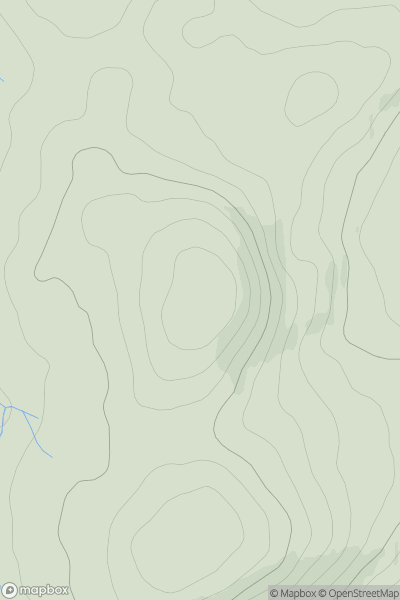 Thumbnail image for Rivox Fell showing contour plot for surrounding peak