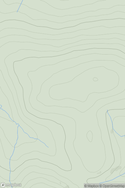 Thumbnail image for Horse Pow Hill showing contour plot for surrounding peak