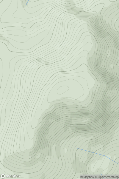 Thumbnail image for Creach-Beinn (Creach Beinn) showing contour plot for surrounding peak