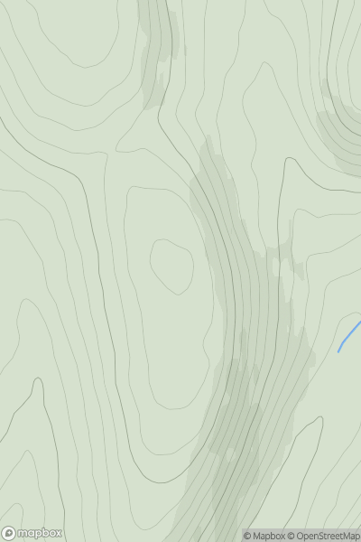 Thumbnail image for Hillend Hill showing contour plot for surrounding peak