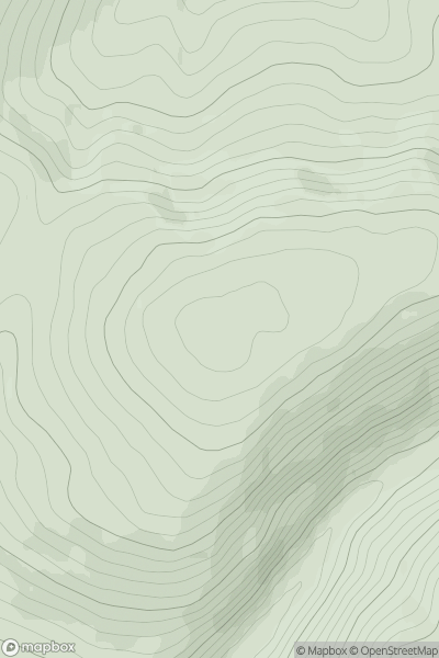 Thumbnail image for Willowgrain Hill West Top showing contour plot for surrounding peak