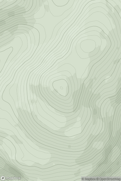 Thumbnail image for Cruach Choireadail showing contour plot for surrounding peak