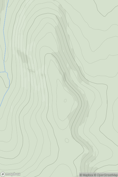 Thumbnail image for Campland Hill showing contour plot for surrounding peak