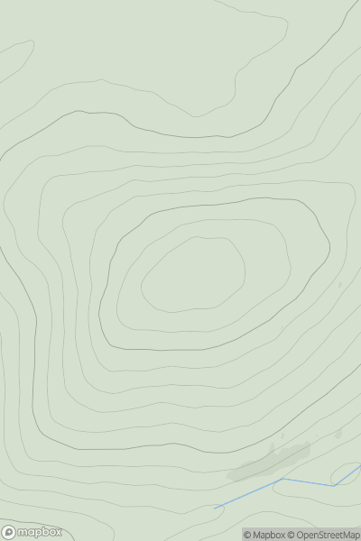Thumbnail image for Mount Stuart showing contour plot for surrounding peak