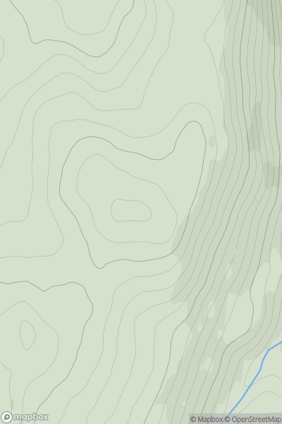 Thumbnail image for Yarngallows Knowe showing contour plot for surrounding peak