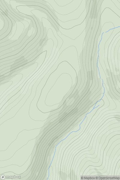 Thumbnail image for Middle Moor showing contour plot for surrounding peak