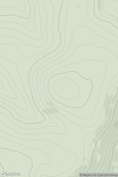 Thumbnail image for Glendowran Hill showing contour plot for surrounding peak