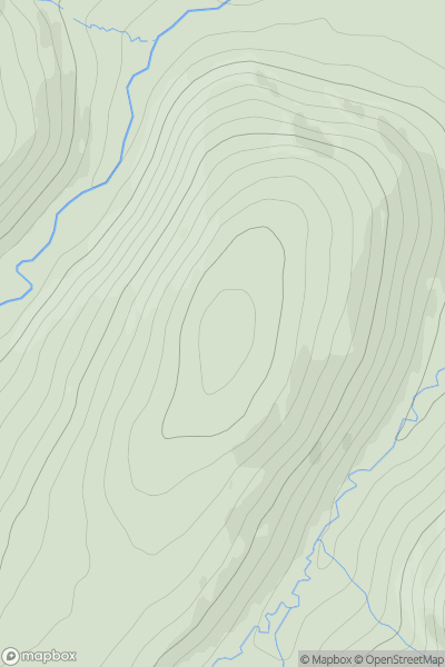 Thumbnail image for Leadburn Rig showing contour plot for surrounding peak